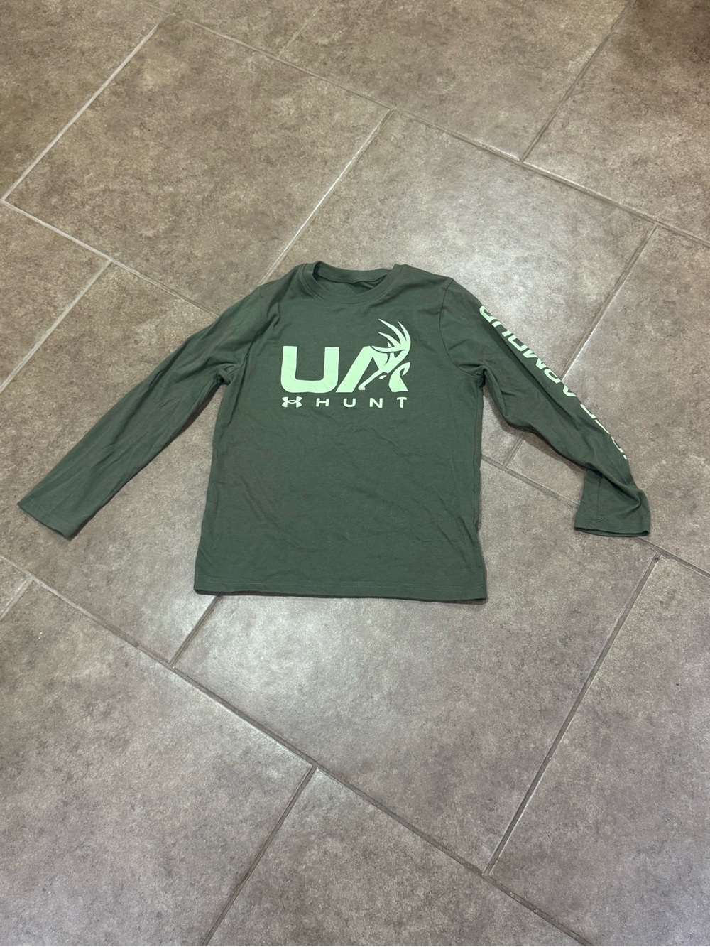 Under Armour Olive Green Youth Long Sleeve Tee